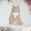 drevo zivota Drevená dekorácia Nórske lesné mačky Farebný vzor: Dub Sonoma, Rozmery (cm): 28x40