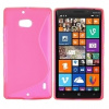 Gumený kryt S Line na Nokia Lumia 930 - rúžová