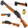 REVOLVER NA PLASTOVÉ GULIČKY PIŠTOĽ PUŠKA S LASEROM IMITÁCIA ZBRANE
