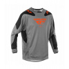 Dres KINETIC SYM, FLY RACING - USA 2025 (sivá/oranžová/čierna) M