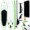 vidaXL Nafukovací Stand up paddleboard, zeleno biely 92732