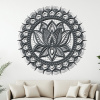 dřevo života Drevená 4-vrstvová mandala NÁDEJ A SILA Rozměry (cm): 95, Barevná kombinace: antracitová-bílá