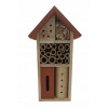 Hmyzí hotel do záhrady – Drevený domček, 26x14x7 cm, 5 farieb Farba: červená