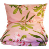 Saténové povlečení květy 70x90, 140x200 růžové 511