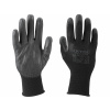 EXTOL PREMIUM 8856637 Rukavice z polyesteru polomáčané v PU, čierne, 10