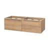 Mereo Mailo - Umývadlová skrinka 121x37x48 cm, 2 zásuvky, dub CN528S