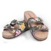 Fit Walk Dámské korkové šľapky kvetiny 37