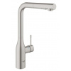 Grohe Essence Páková drezová batéria s výsuvnou spŕškou, supersteel 30270DC0-GR