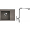 Set Sinks G2654 (dřez Rim 650 L Truffle 54 levý + baterie Elka Chrom - lesklý)
