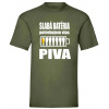 Slabá batéria - Pivo - Olivová , Pánske , XXL