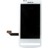 Nokia 700 - LCD displej + dotykové sklo Farba: Biela