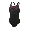 Speedo Womens HyperBoom Placement Muscleback Black/Pink/Chrc 34