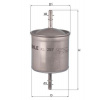 MAHLE Palivový filter KL257