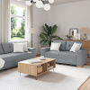 vidaXL 3-dielny set pohoviek s vankúšmi svetlosivá látka 3324628