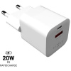 FIXED PD Rapid Charge Mini s USB-C a USB výstupom podpora PD a QC 3.0 20 W biela FIXC20M-CU-WH
