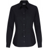 SST | Blouse Regular LSL, Popelínová dámska košeľa s dl. rukávom, čierna, 40