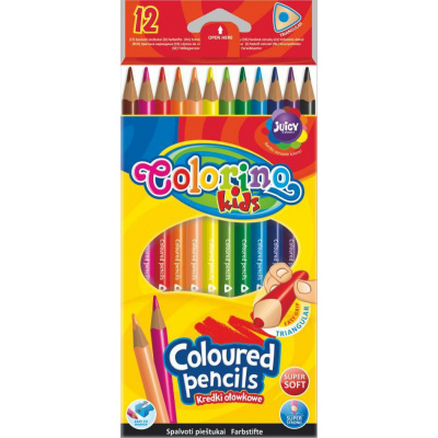 Farebné ceruzky COLORINO trojhranné/12 farebná súprava