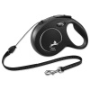 Vodítko Flexi Classic New lanko M čierne 8m