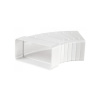 VENTS koleno plastové ploché oblúk viac uhlový horizontálny 55 x 110 mm