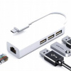 SIEŤOVÁ KARTA HUB ADAPTÉR USB-C 3.1 FAST ETHERNET RJ45 PREVODNÍK LAN