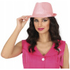 Párty klobúk svetlo ružový s trblietkami