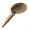 Hansgrohe Raindance Select S Sprchová hlavica, 3 prúdy, EcoSmart, kefovaný bronz 26515140-HG