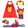 Kostým pre chlapca - Iron Man Outfit Mask Rukavice hodinky projektor (Kostým pre chlapca - Iron Man Outfit Mask Rukavice hodinky projektor)