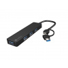 Rozbočovač Natec MAYFLY 4xUSB-A 3.0 HUB + USB-A adaptér (NHU-2023)