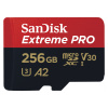 SanDisk MicroSDXC Extreme PRO 256GB (R200MB/s) + Adapter, 2 years RescuePRO Deluxe - 00214505