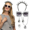 Godan Disco set (čelenka, okuliare, náušnice,...)