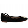 Baleríny Clarks Grace Marion čierne semišové 37
