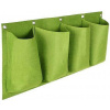 Merco Horizontal Grow Bag 4 textilné kvetináče na stenu zelený