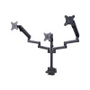 StarTech.com Triple Monitor Desk Mount For Up To Three 27in Screens, VESA 75x75/100x100, Tool-Less Arm Adjustments, C-Clamp/Grommet Mount, Spring-Assisted Arms - Montážní sada - nastavitelné rameno -