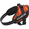 Julius-K9 IDC Powerharness Pixeljuice - postroj pre psa, s odrazkami, oranžové pixely - Mini