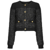 Karl Lagerfeld Vesty bez rukávov/Cardigany BOUCLE KNIT CARDIGAN Modrá