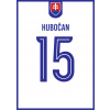 Superfutbal Maketa dresu Slovensko, biela Rozmer: A3, Meno a číslo: Hubočan 15 biela