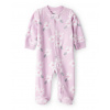 CARTERS CARTER'S Overal na zips fleece Sleep & Play purple Floral dievča NB/veľ.56