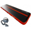 Airtrack MASTER nafukovací žíněnka 400 x 100 x 20 cm - černo - červená