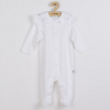 Dojčenský bavlnený overal STRIPES biely, od značky NEW BABY 74 (6-9m)