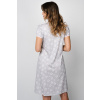 Nočná košieľka Italian Fashion Noelia kr.r. Farba: Sivá, Veľkosť: 2XL