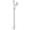 GROHE Rainshower SmartActive sprchová súprava, ručná sprcha 3jet priemer 130 mm EcoJoy, 90 cm sprchová tyč s poličkou na mydlo a sprchová hadica 175 cm, chróm, 26548000