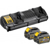 DeWALT DCB132T2 Súprava - FLEXVOLT nabíjačka a 2 x akumulátory FLEXVOLT 6 Ah/2 Ah
