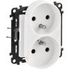 Legrand Double Nest Valena Life s uzemněním 16A White (753190)