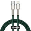 Kábel USB-C pre Lightning Baseus Cafule, PD, 20 W, 1 m (zelený) 6953156202092