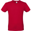 B&C Tričko B&C E150, krátký rukáv, pánské COT01001T37101-deep red S Červená deep
