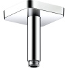 AXOR ShowerSolutions prívod zo stropu, rozeta Softsquare, dĺžka 100 mm, chróm, 26965000