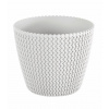 Kvetináč SPLOFY 13 cm - farba: biela (Prosperplast DSP130-S449)