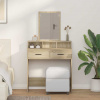 zahrada-XL Toaletný stolík Sonoma dub 79 x 41 x 140 cm Kompozitné drevo 865138