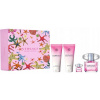 Versace Bright Crystal Set - EDT 90 ml + sprchový gel 100 ml + tělové mléko 100 ml + EDT 5 ml Dárková sada