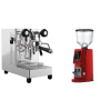 Lelit MaraX3 PL62X3, stainless steel + Eureka Atom W 65, ferrari red